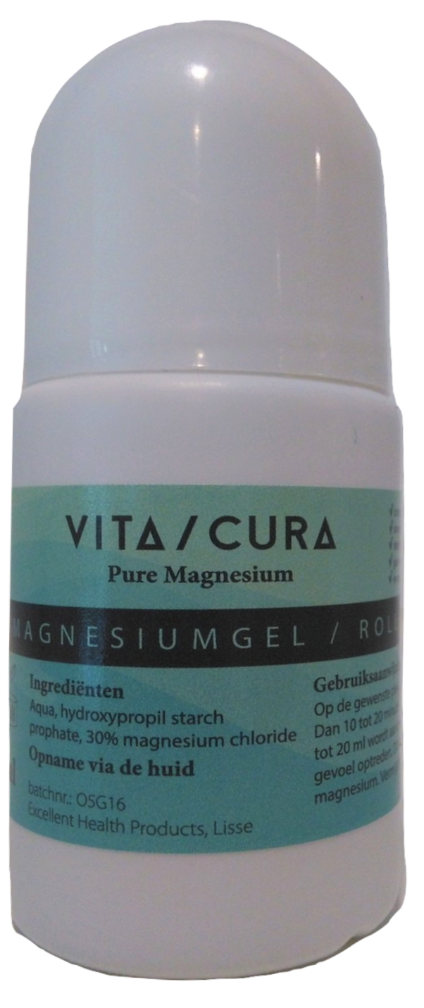 Collectief zeven Prestatie Magnesium Gel 50 ml ROLLER No-Touch - Vitacura