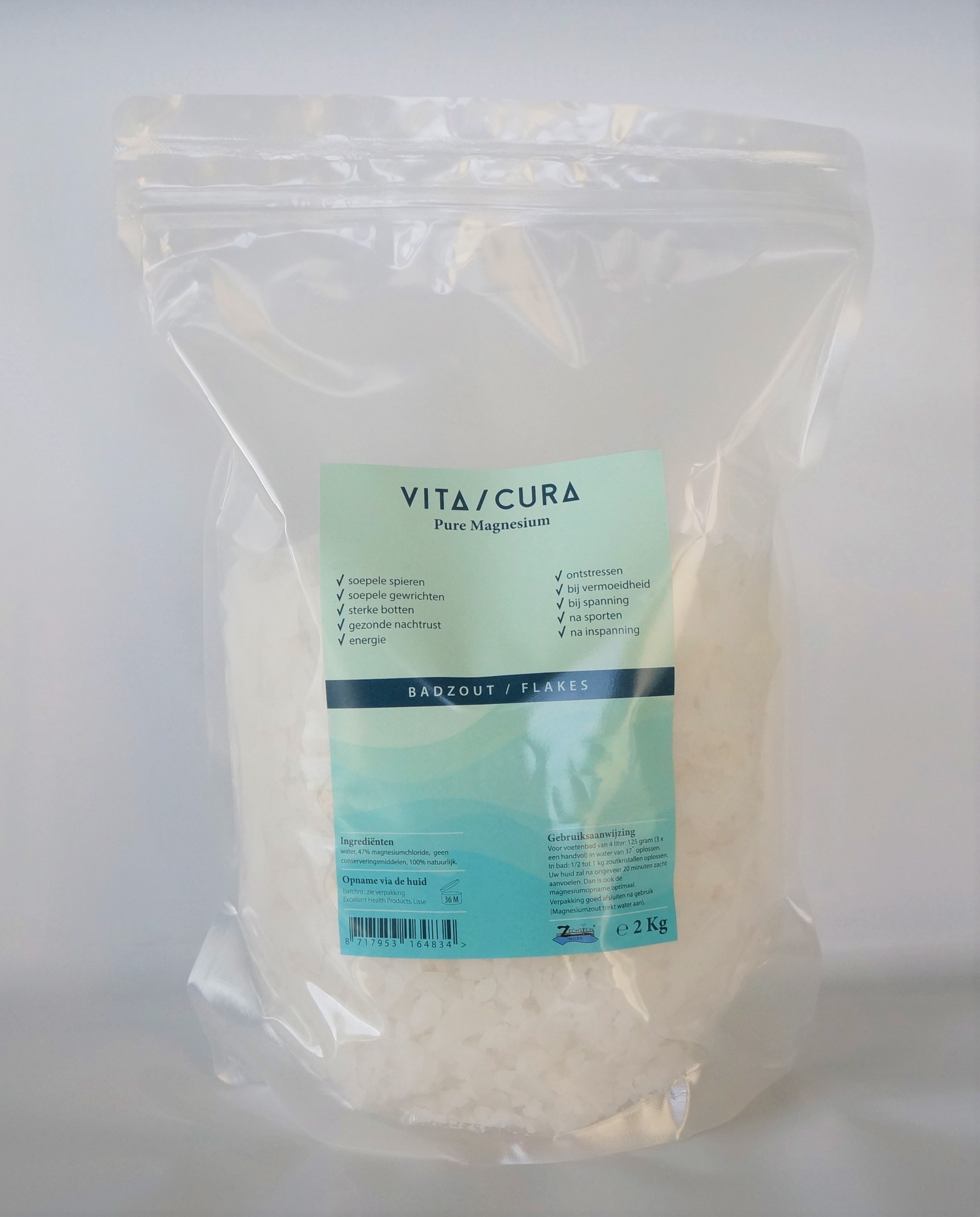 omdraaien gebruiker stikstof Magnesium zout/flakes 2kg - Vitacura